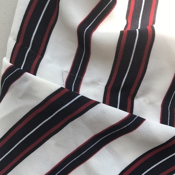 𝅺LULUS sleeveless striped wrap long shirt tunic sz XL - Picture 11 of 11